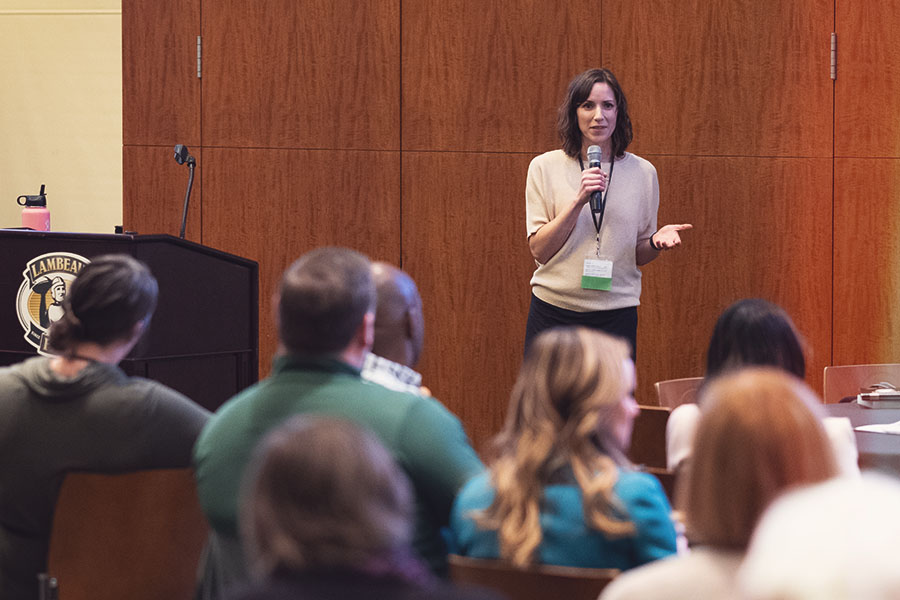 woman presenting at the Nonprofit Conference