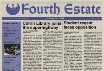 Fourth Estate newspaper reading | Cofrin Library joins the superhighway