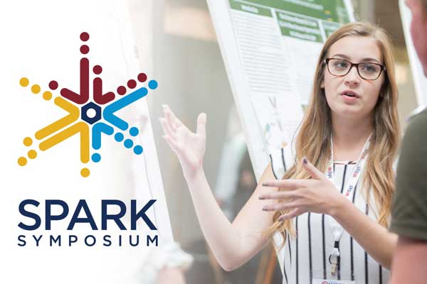 Student presents work at SPARK Symposium