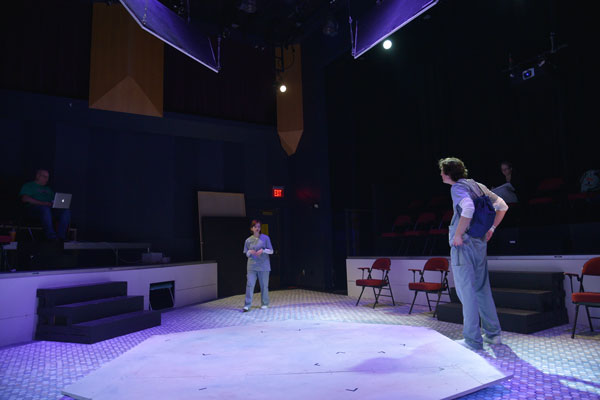 Students rehearse in the Jean Weidner Theater