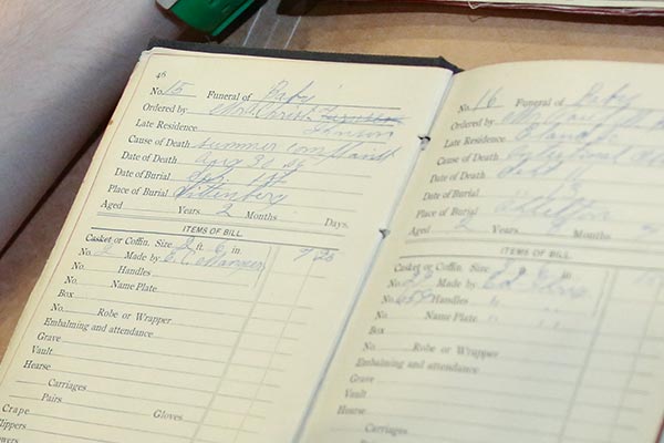archival ledger book