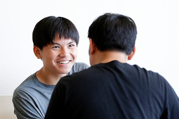 Rising Phoenix student meets with another student.