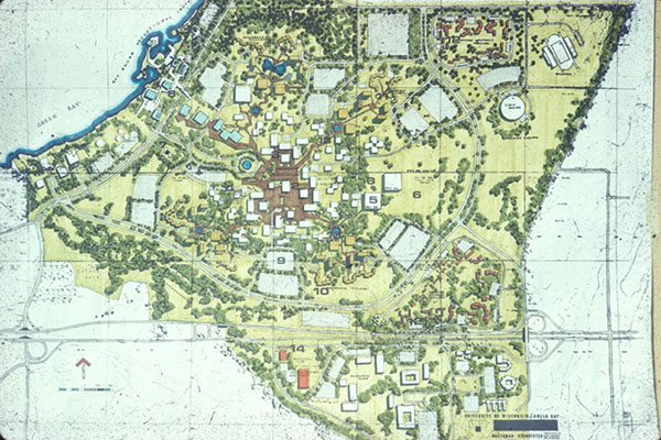 Original UWGB campus plan map