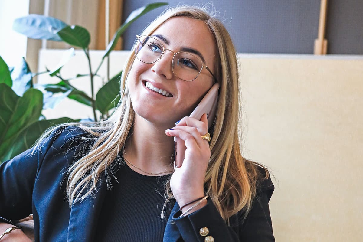 woman in a business meeting