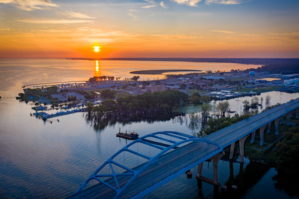 Ariel view of Fox River