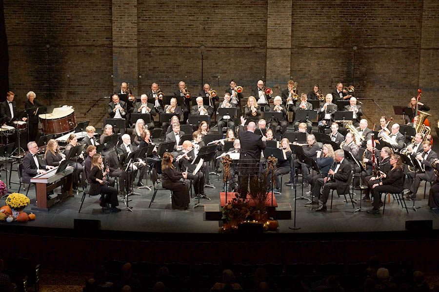 Wind Ensemble on stage