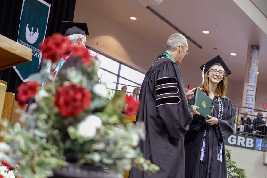 Chancellor, Michael Alexander and Graduating student