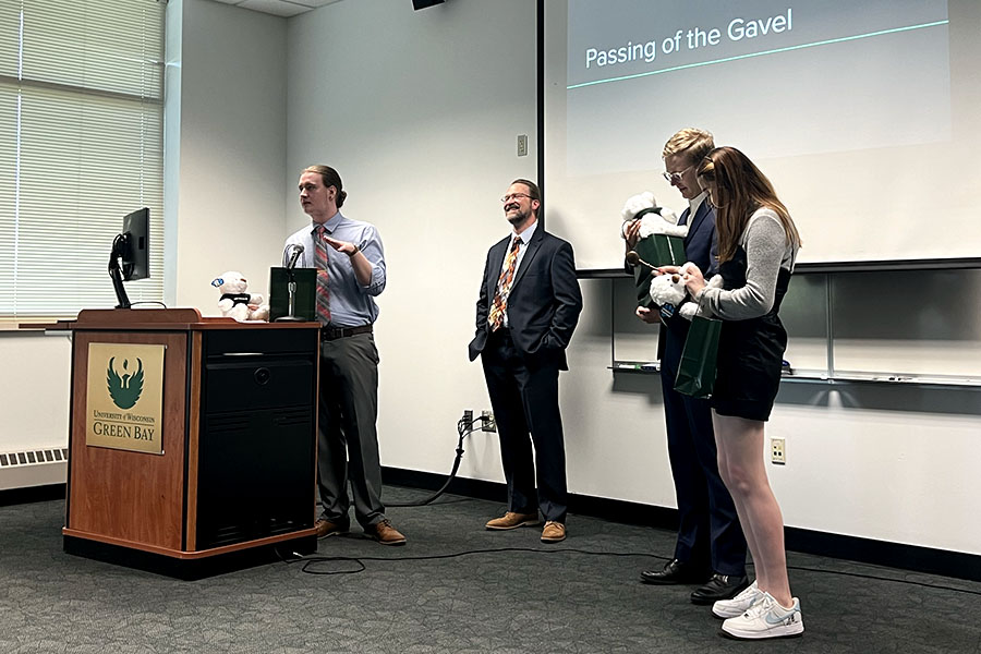 Student Government ceremony of Passing the Gavel