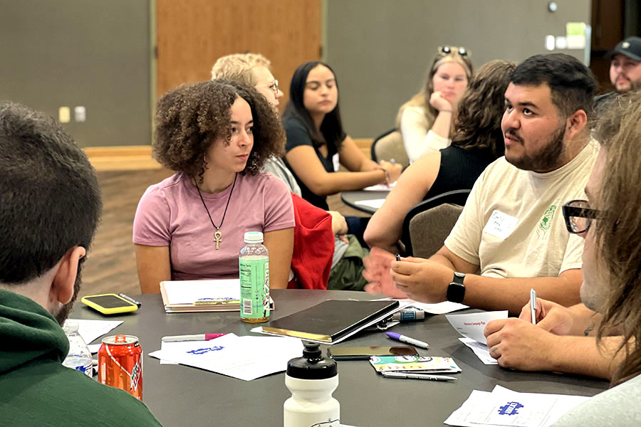 Student Government students in a meeting