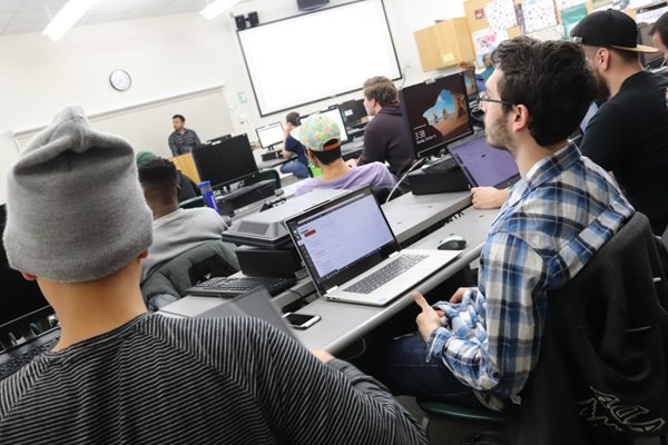 Students attending lecture