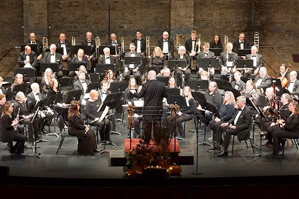 Wind Ensemble on stage