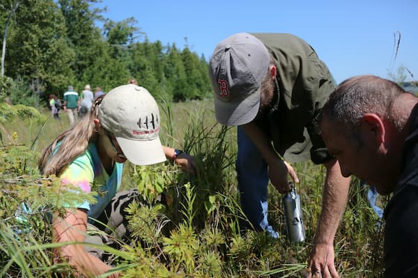 Students perfrom outdoor research