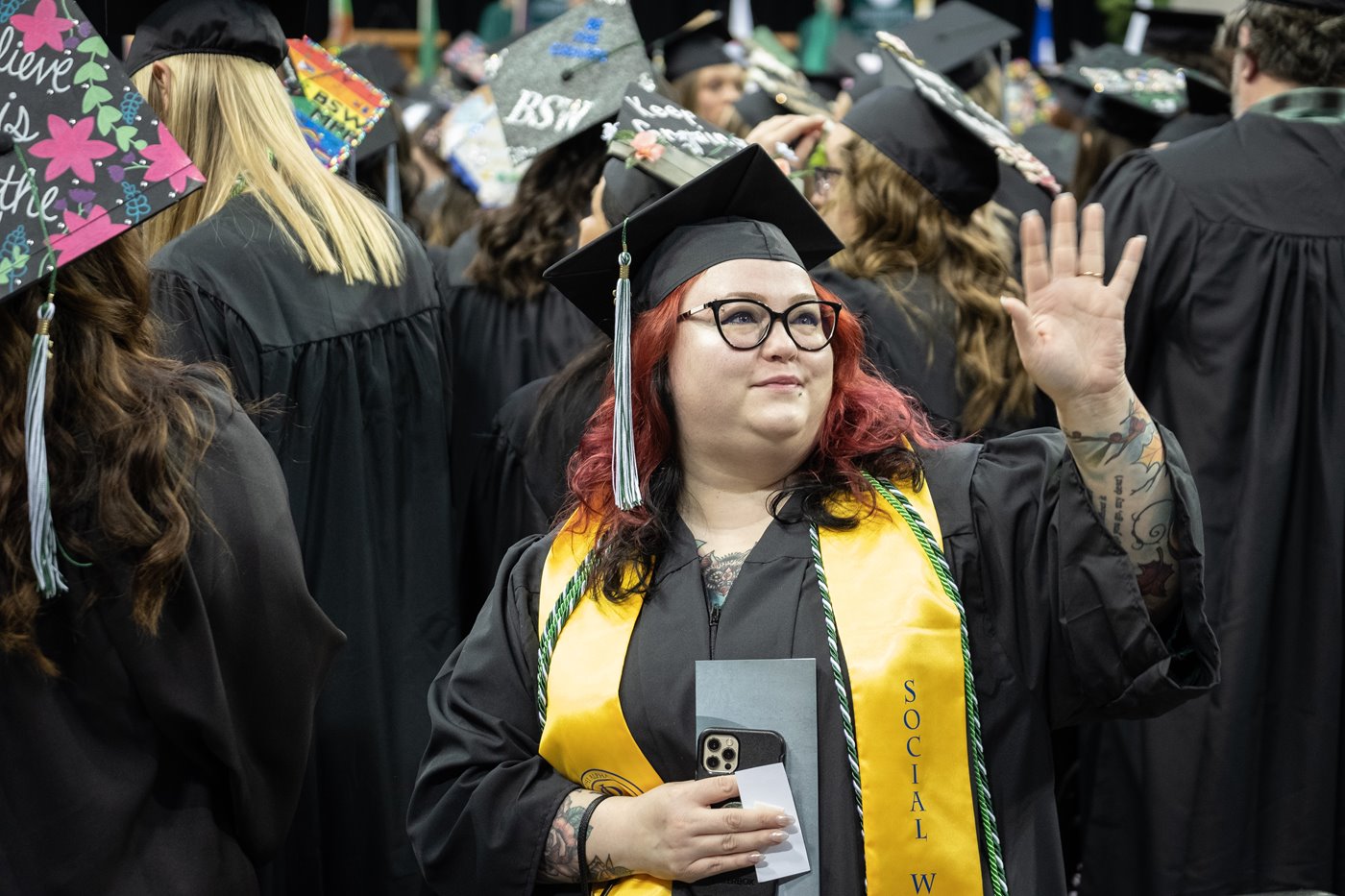 Student at graduation