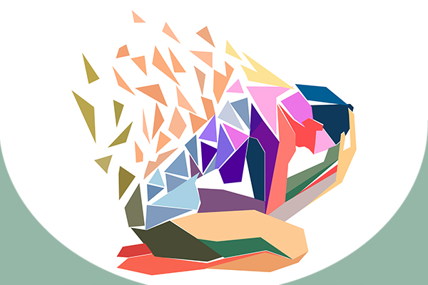 Illustration portraying release of grief