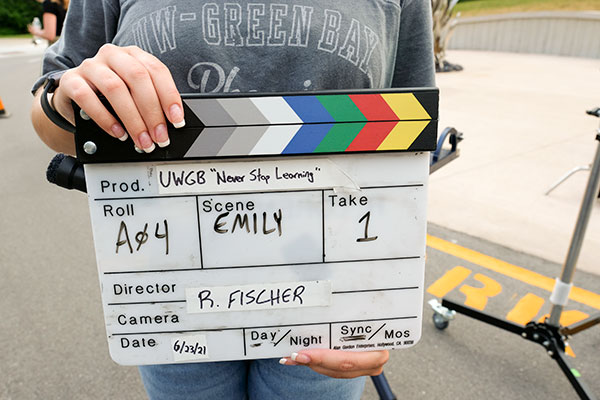 Video production clapboard