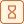 Orange Hourglass Icon.