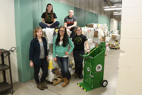UWGB Plastic film recycling program