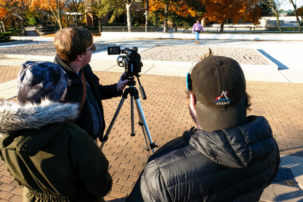 Communication students film UW-Green Bay promotional video