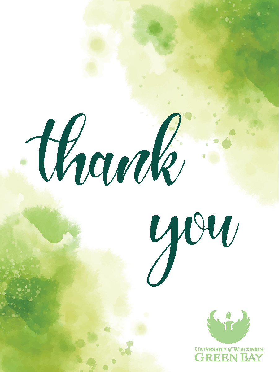 7 x 9.5 inch Thank you card