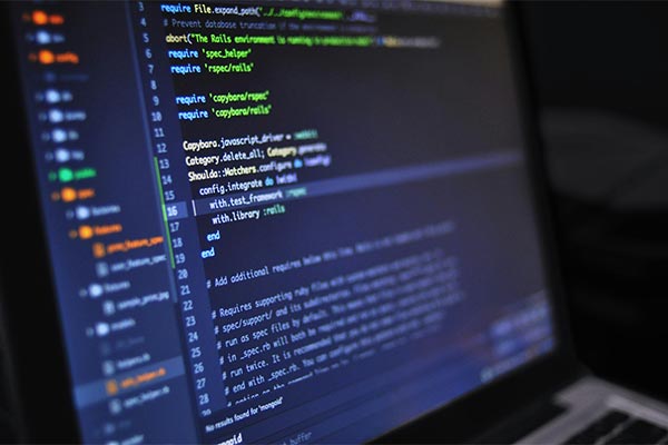 close-up photo of programming code