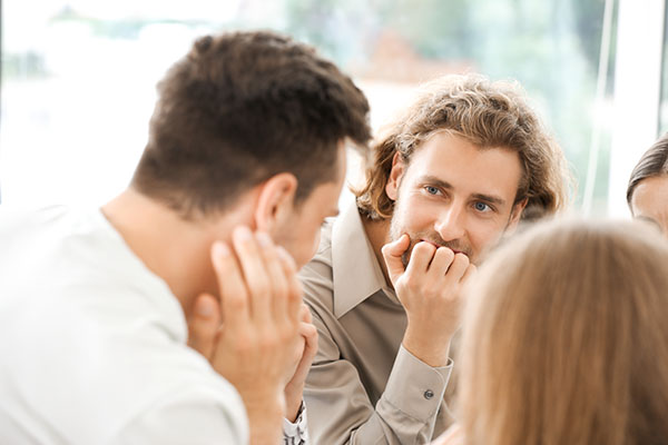 People looking at each other