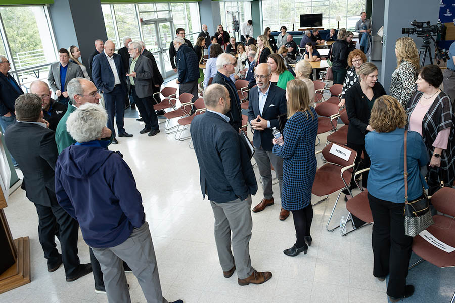 Corporate gathering in Sheboygan Campus Commons