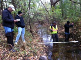 Flow measurement training by USGS staff Flow measurement training by USGS staff