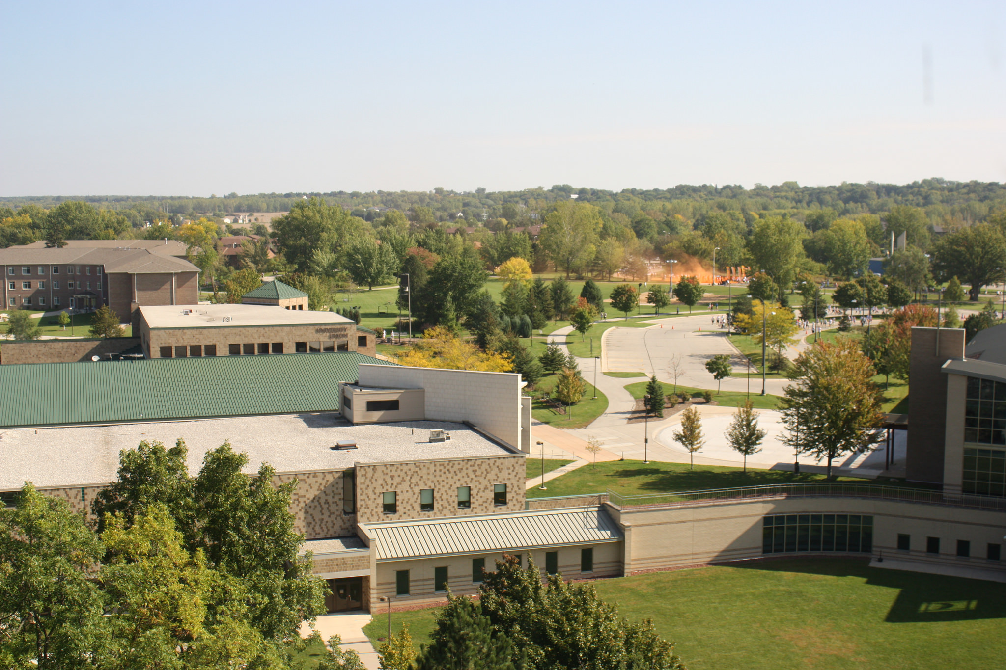 aeril view of Green Bay campus