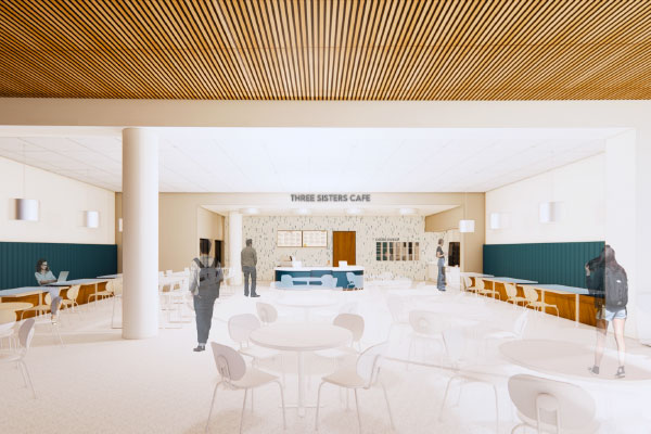 Three Sisters Cafe architectural rendering