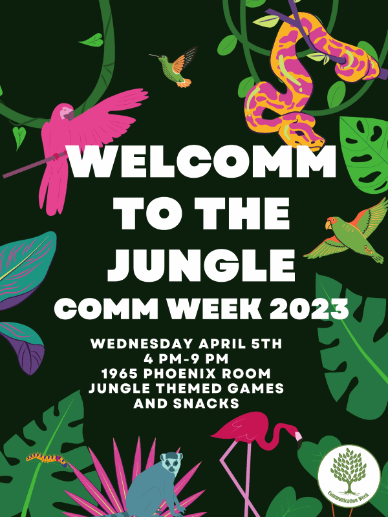 WelCOMM to the Jungle Poster