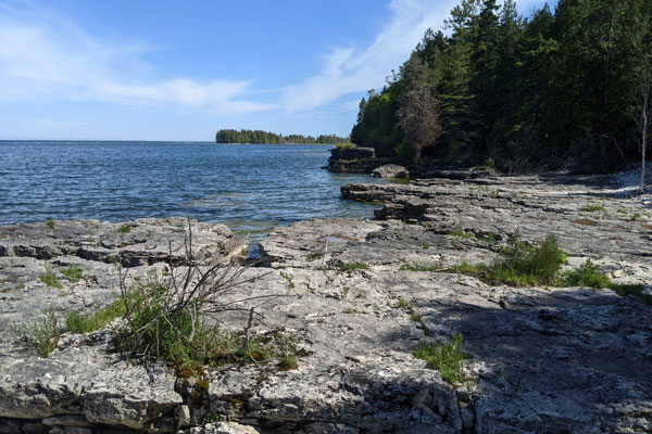 Toft point shoreline