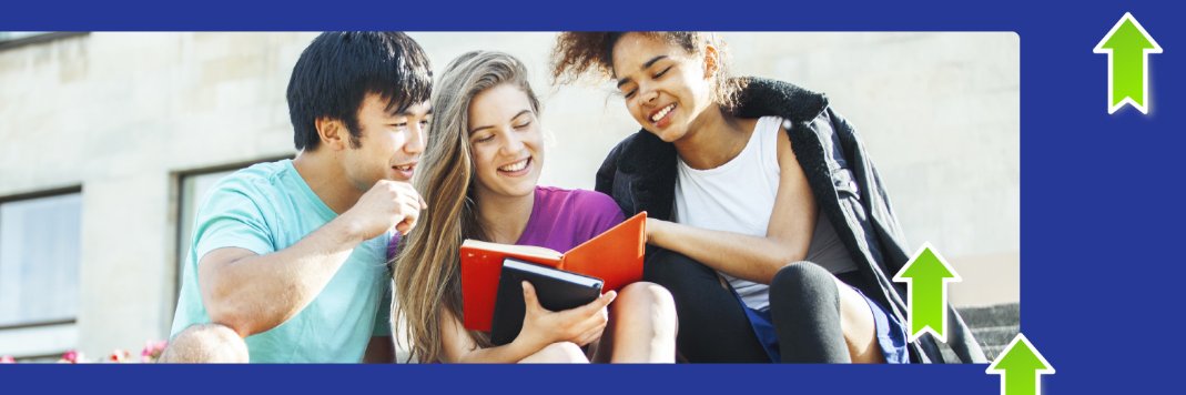 group of students outside reading