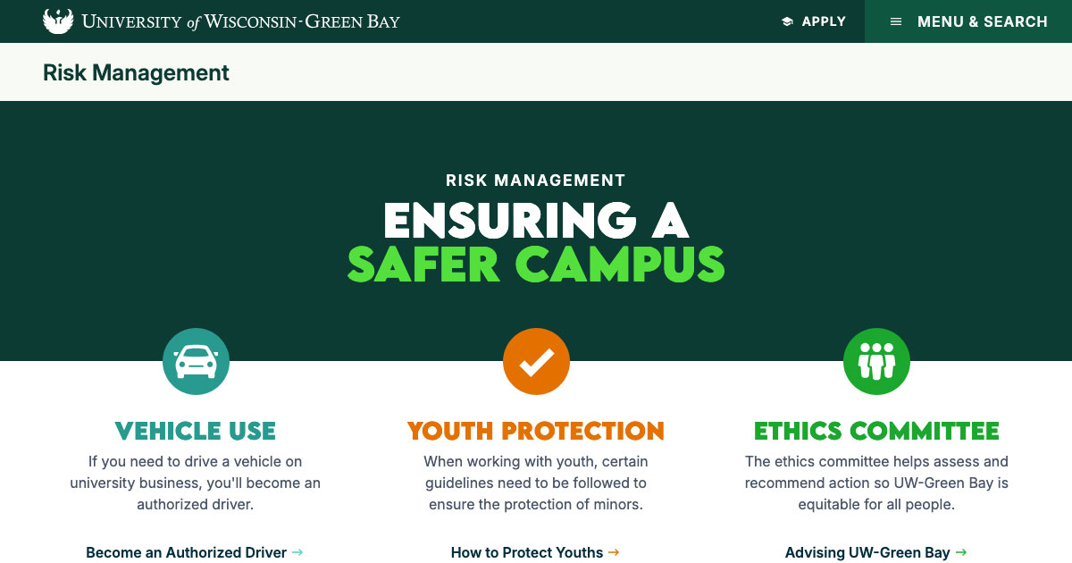 Risk Management - UW-Green Bay