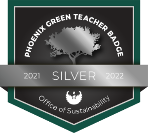 Phoenix Green Teacher Badge || 2021 Silver 2022