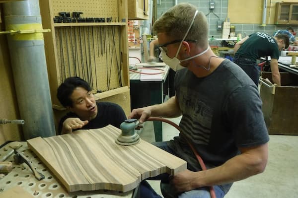 Professor helps student sand project