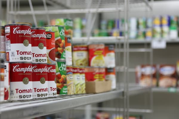 Campus Cupboard canned goods