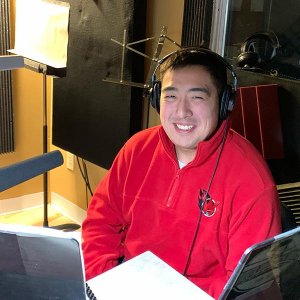 Kevin Cervantes in the recording studio