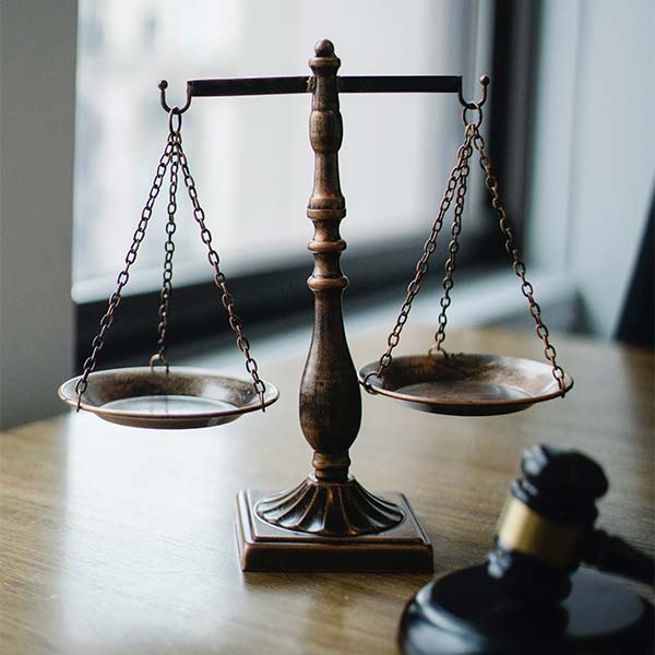 Scale and a gavel