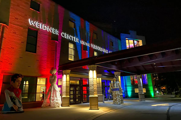 Main entrance to Weidner Center