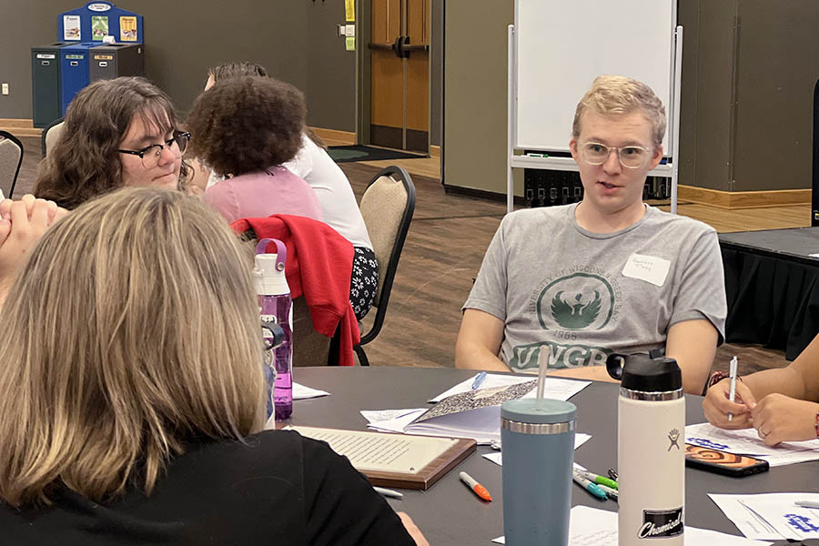 Student Government students in discussion